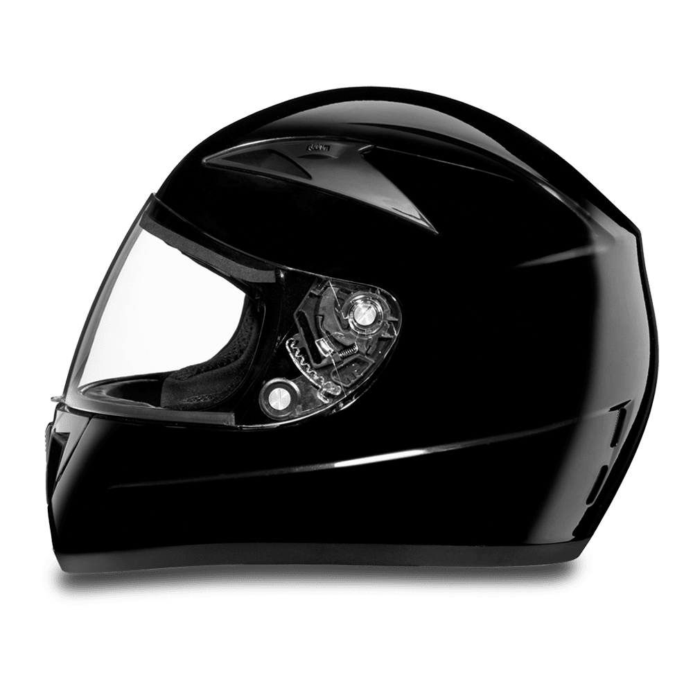 Daytona D.O.T Shadow Glossy Black Helmet - American Legend Rider