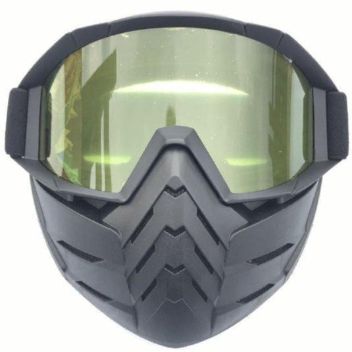 Motorcycle Goggles Mask w/ Detachable Face Shield - American Legend Rider