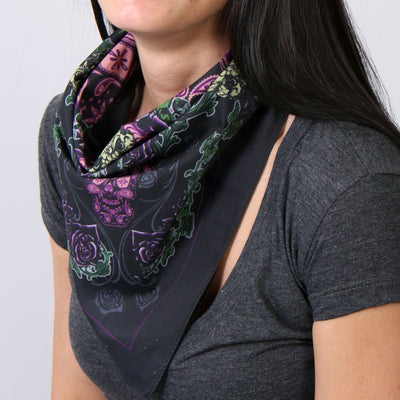 Hot Leathers BAB1048 Paisley Skull Bandana