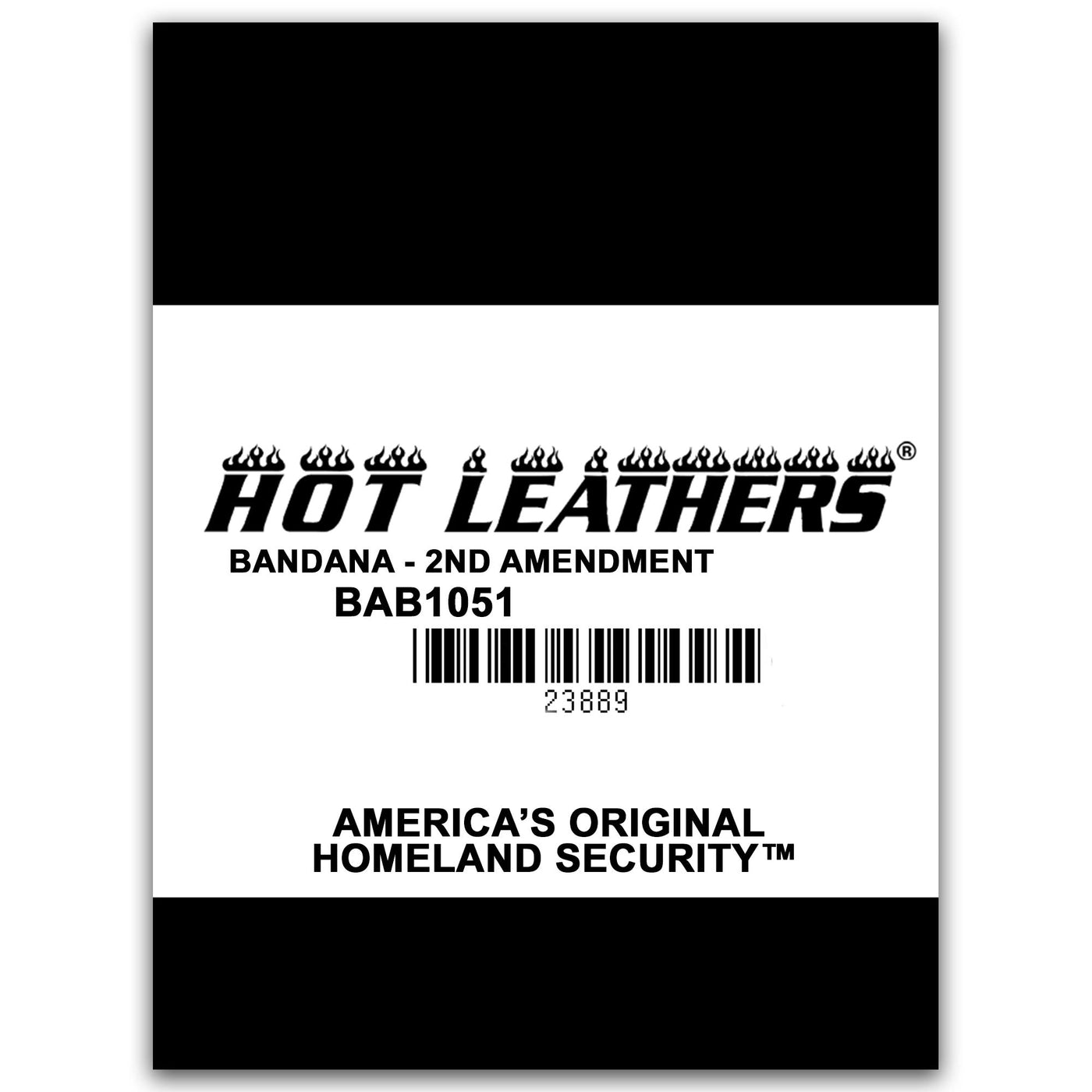 Hot Leathers BAB1051 Hot Leathers 2nd Amendment America's Original Homeland Security Bandana