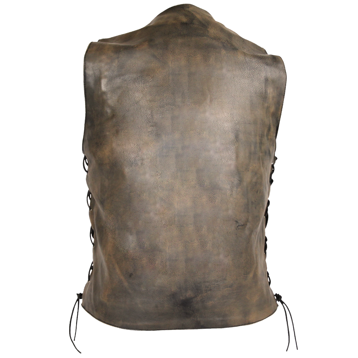 Vance Leather High Mileage Men's Distressed Brown 10 Pocket Vest