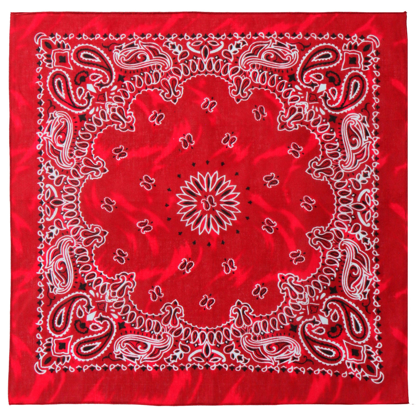 Hot Leathers Red Marble Paisley Design Bandana