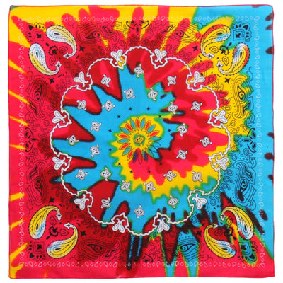 Hot Leathers Tie Dye Paisley Design Bandana