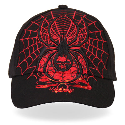 Hot Leathers Black Widow Ball Cap - American Legend Rider