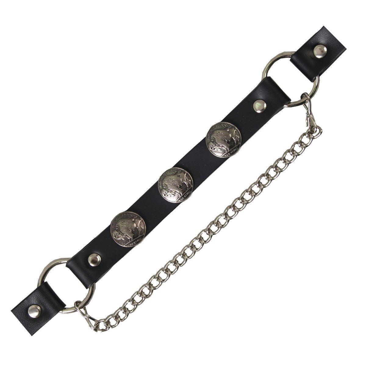 Hot Leathers Buffalo Nickel Boot Chain - American Legend Rider