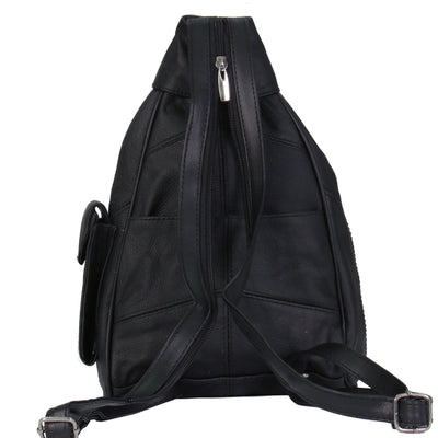 Hot Leathers BPA1005 Black Leather Backpack