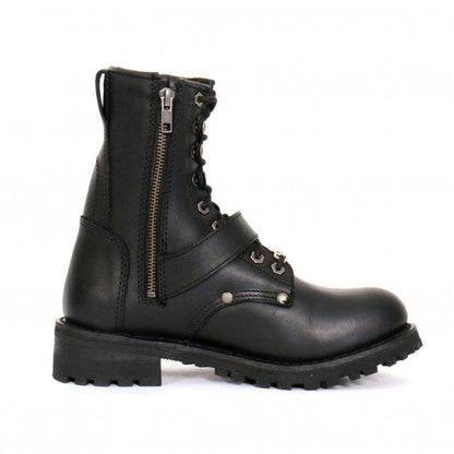 Hot Leathers Women's 7" Tall Logger Boots With Buckle - American Legend Rider