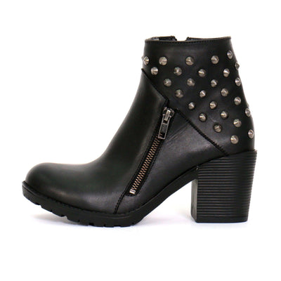 Hot Leathers Women's 5" Studded Ankle Boots With Side Zippers - American Legend Rider