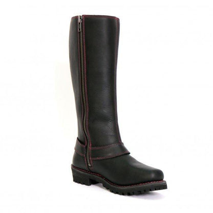 Hot Leathers Women's 14" Knee High Harness Boots With Side Zipper - American Legend Rider