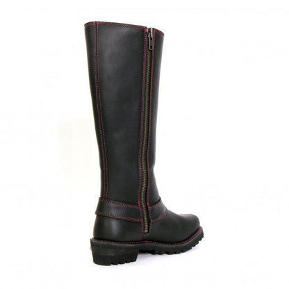 Hot Leathers Women's 14" Knee High Harness Boots With Side Zipper - American Legend Rider