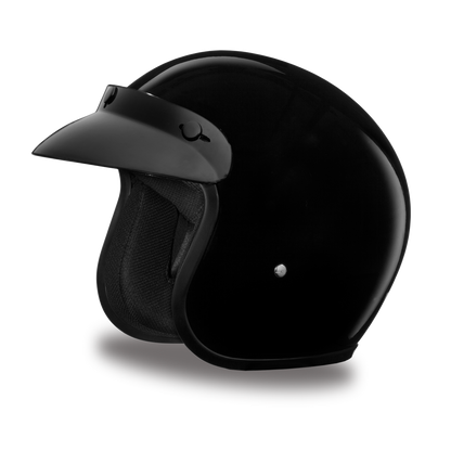 Daytona D.O.T Hi-Gloss Cruiser Black Helmet - American Legend Rider