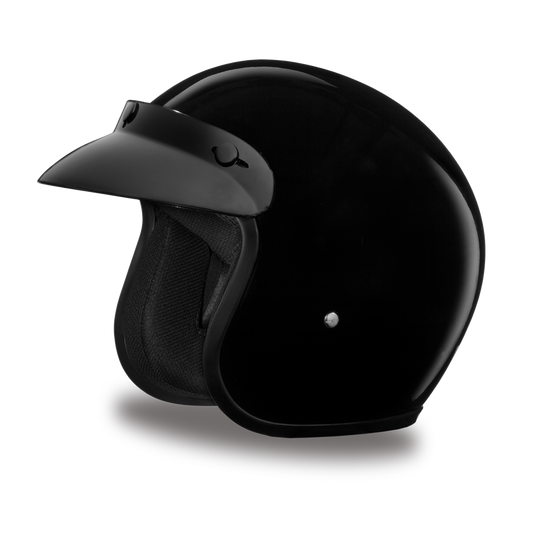 Daytona D.O.T Hi-Gloss Cruiser Black Helmet - American Legend Rider