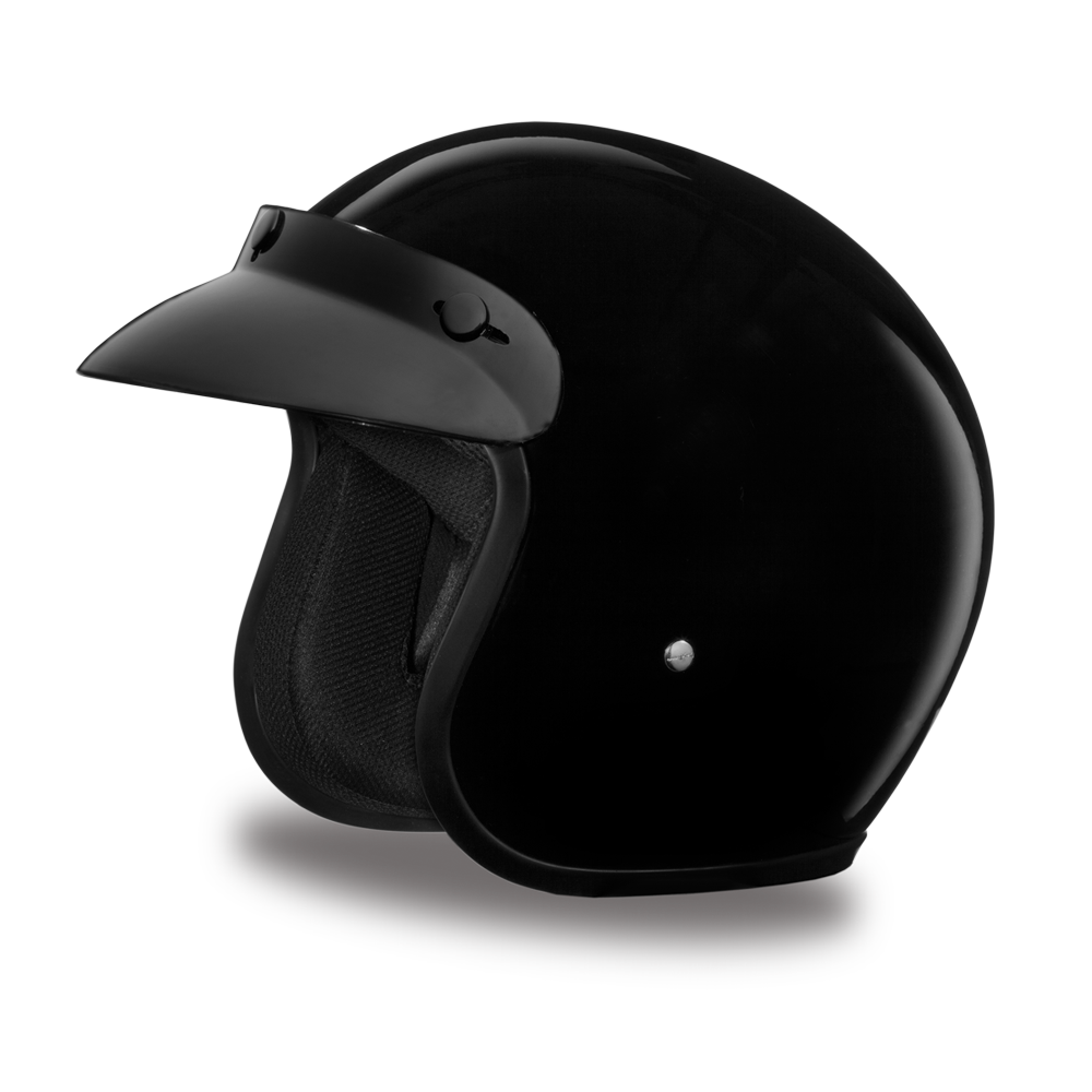 Daytona D.O.T Hi-Gloss Cruiser Black Helmet - American Legend Rider