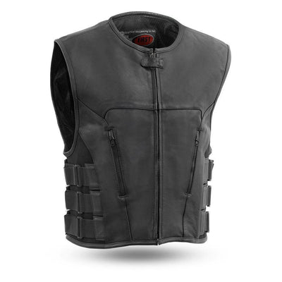 First Manufacturing Leather Commando Vest | American Legend Rider