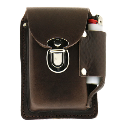 Hot Leathers CSB1009 Brown Leather Cigarette Case