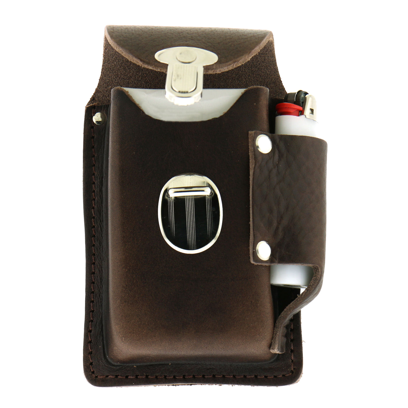 Hot Leathers CSB1009 Brown Leather Cigarette Case