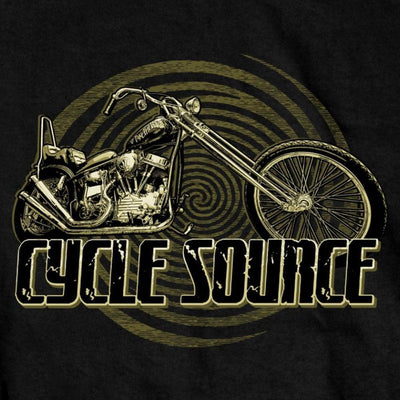 Hot Leathers Men's Official Cycle Source Magazine Chopper T-Shirt - American Legend Rider