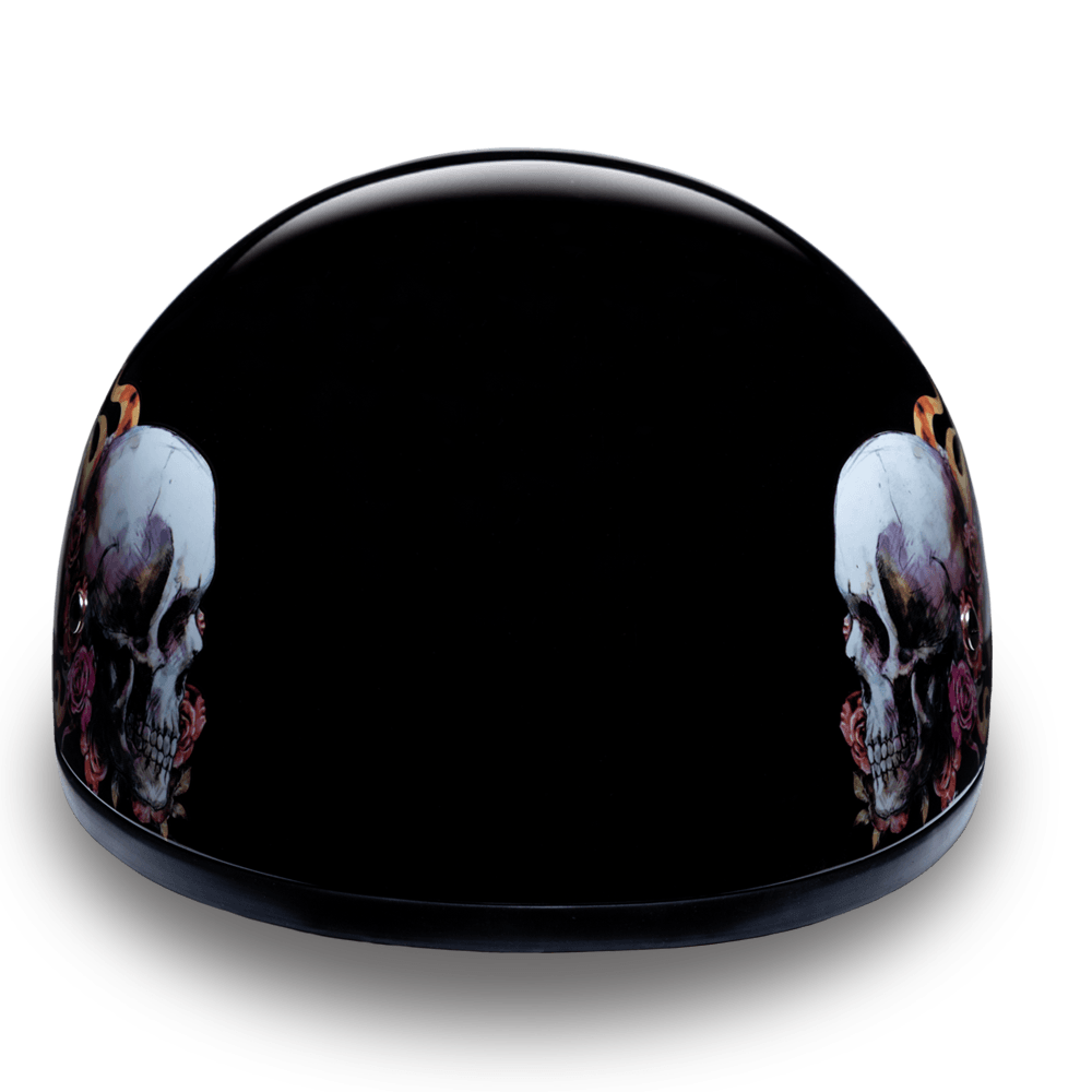 Daytona D.O.T Skull Wings Cap Helmet - American Legend Rider