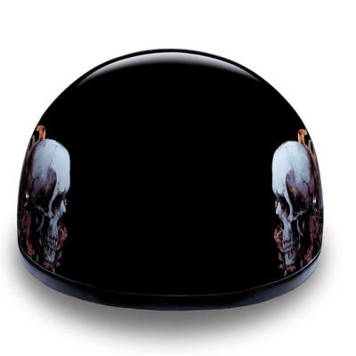 Daytona D.O.T Skull Wings Cap Helmet - American Legend Rider