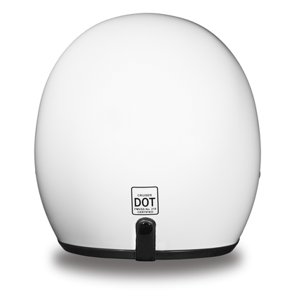 Daytona D.O.T Cruiser Hi-Gloss White Helmet - American Legend Rider