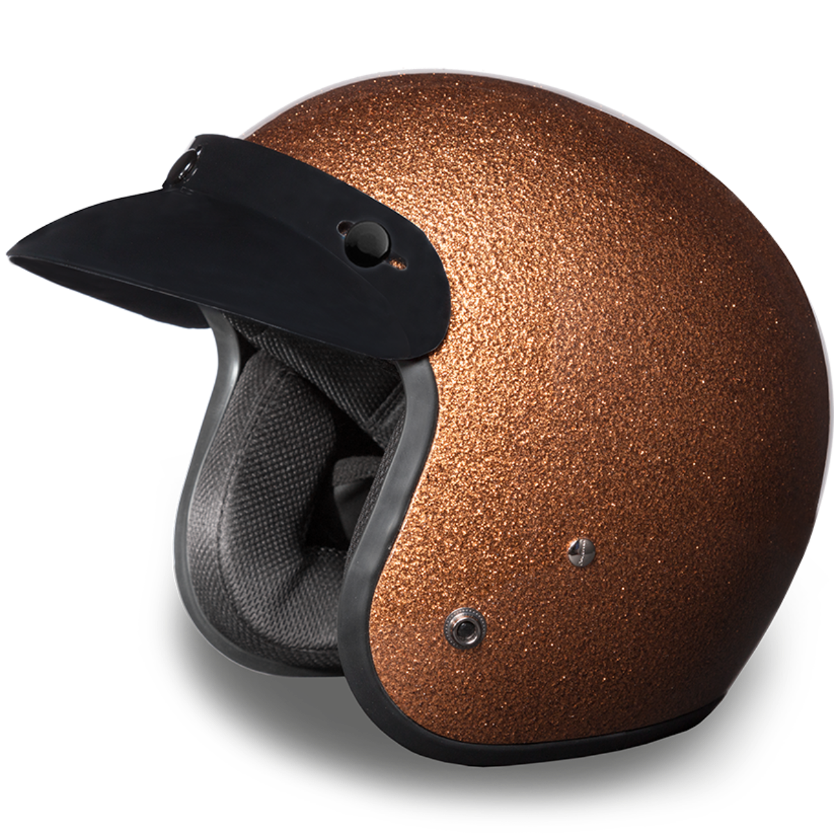 Daytona D.O.T Cruiser Motorcycle Helmet 3/4 Shell Root Beer Metal Flake - American Legend Rider