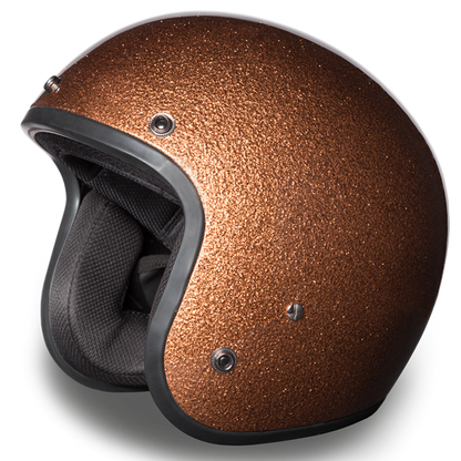 Daytona D.O.T Cruiser Motorcycle Helmet 3/4 Shell Root Beer Metal Flake - American Legend Rider