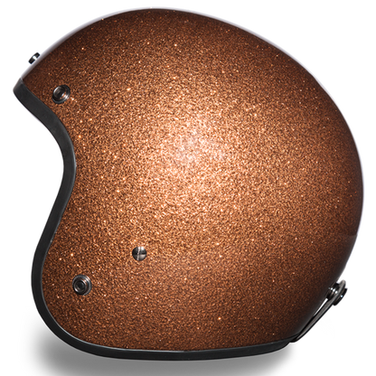 Daytona D.O.T Cruiser Motorcycle Helmet 3/4 Shell Root Beer Metal Flake - American Legend Rider