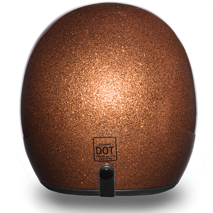 Daytona D.O.T Cruiser Motorcycle Helmet 3/4 Shell Root Beer Metal Flake - American Legend Rider
