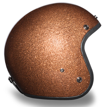 Daytona D.O.T Cruiser Motorcycle Helmet 3/4 Shell Root Beer Metal Flake - American Legend Rider