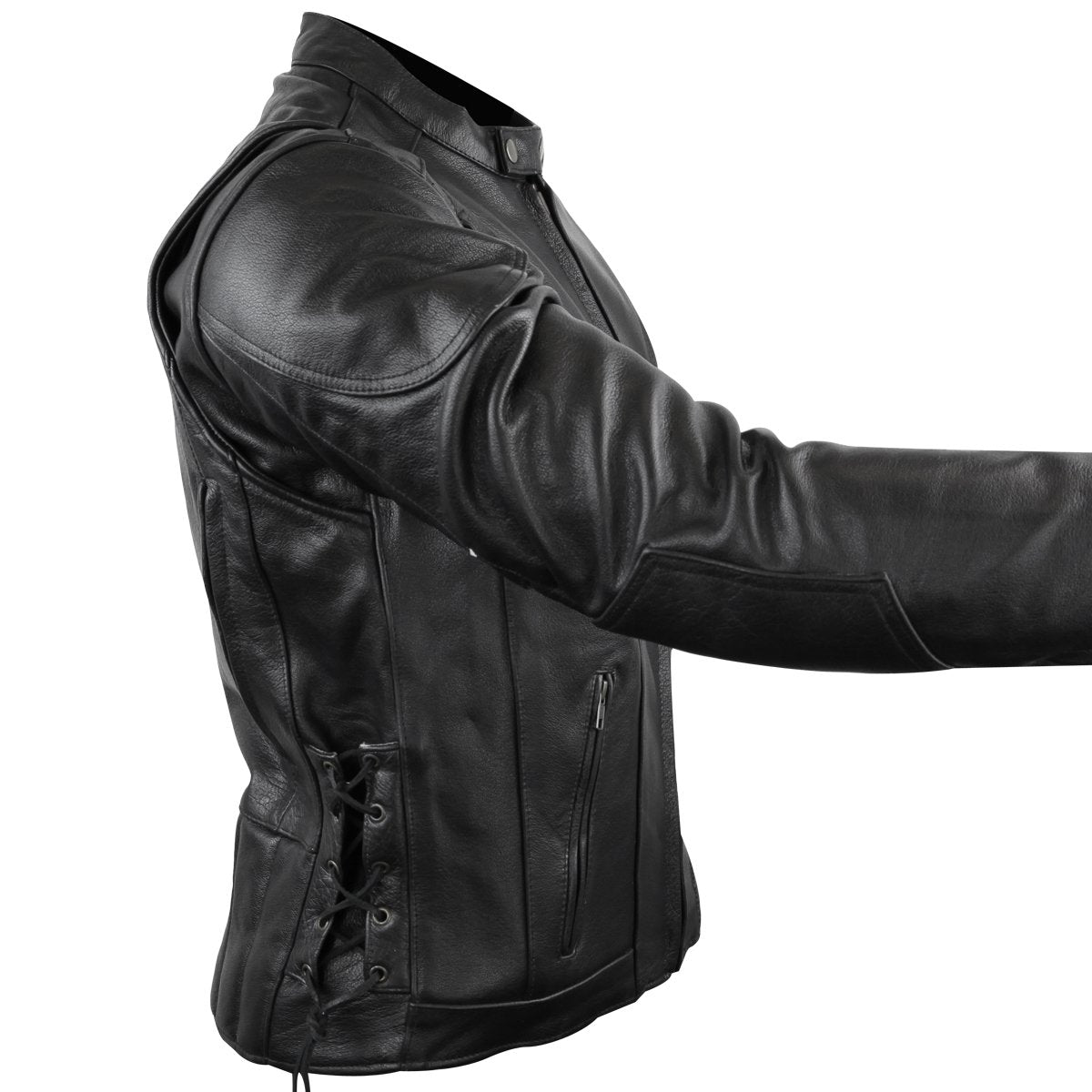 Vance Cowhide Leather Fully Lined Racer Jacket