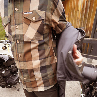 Hot Leathers Men's Flannel Long Sleeve Sidewinder - American Legend Rider