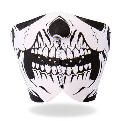 Hot Leathers FMB1002  Neoprene Skull 1/2 Face Mask