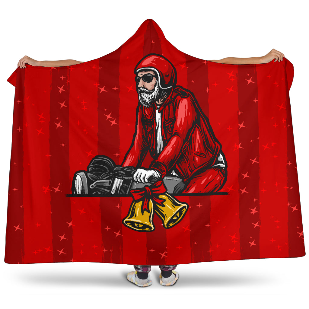 Santa Rider Hooded Blanket