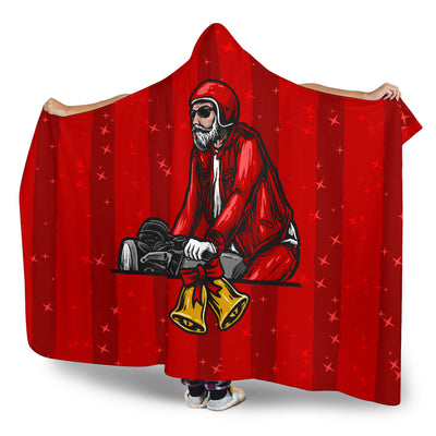 Santa Rider Hooded Blanket