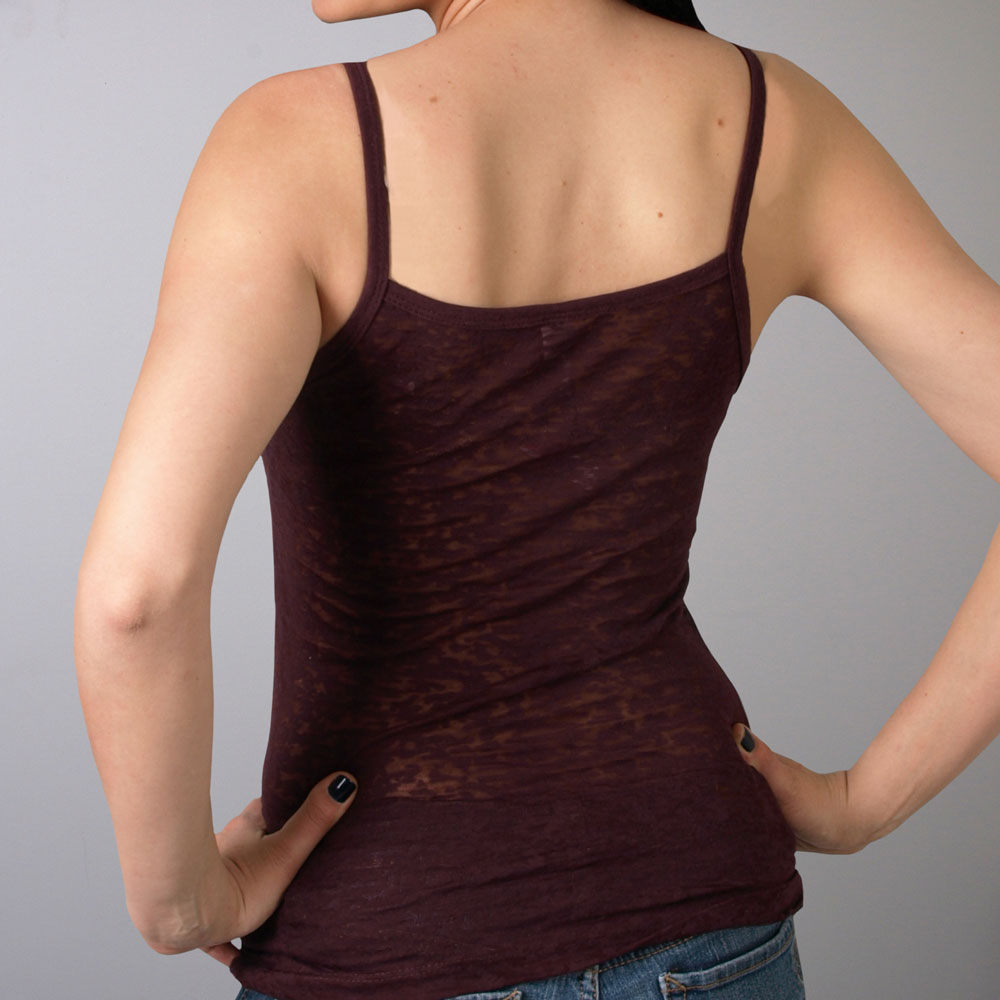 Hot Leathers Upwing Eagle Wine Colored Spaghetti Strap Womens Tank Top