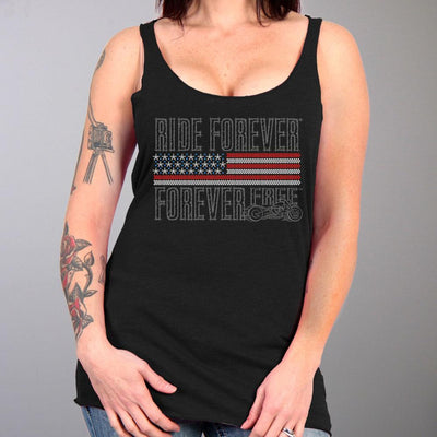 Hot Leathers Women's Flag Bling Tank Top