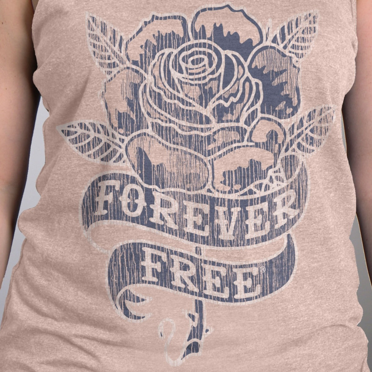 Hot Leathers Women's Forever Free Rose Tank Top