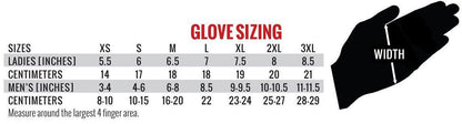 Hot Leathers Hardcore Mohawk Mechanics Gloves - American Legend Rider
