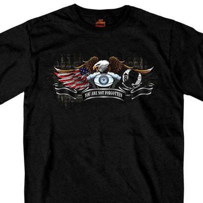Hot Leathers Men's All Gave Some Pow Eagle T-Shirt, Black - American Legend Rider