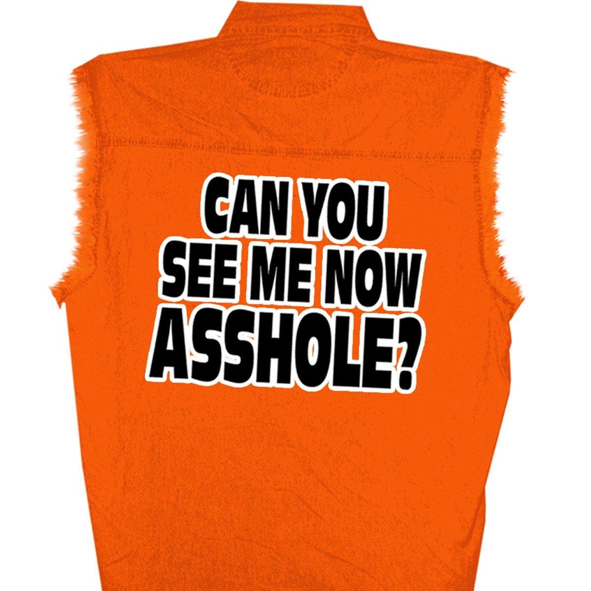 Hot Leathers Men's Can You See Me Now Sleeveless Denim Vest - American Legend Rider