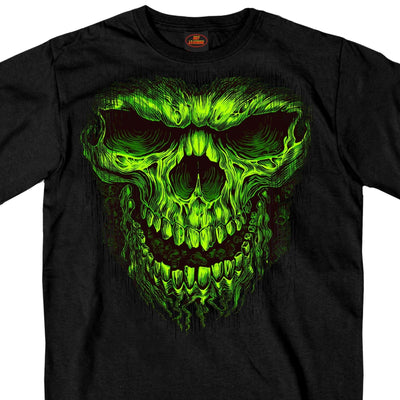Hot Leathers Men's Shredder Skull T-Shirt, Black - American Legend Rider
