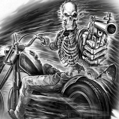 Hot Leathers Men's Assassin Rider Sleeveless Shooter - American Legend Rider