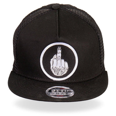 Hot Leathers Dilligaf Middle Finger Snap Back Hat - American Legend Rider