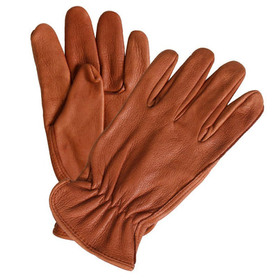 Hot Leathers Brown Deerskin Leather Driving Gloves - American Legend Rider
