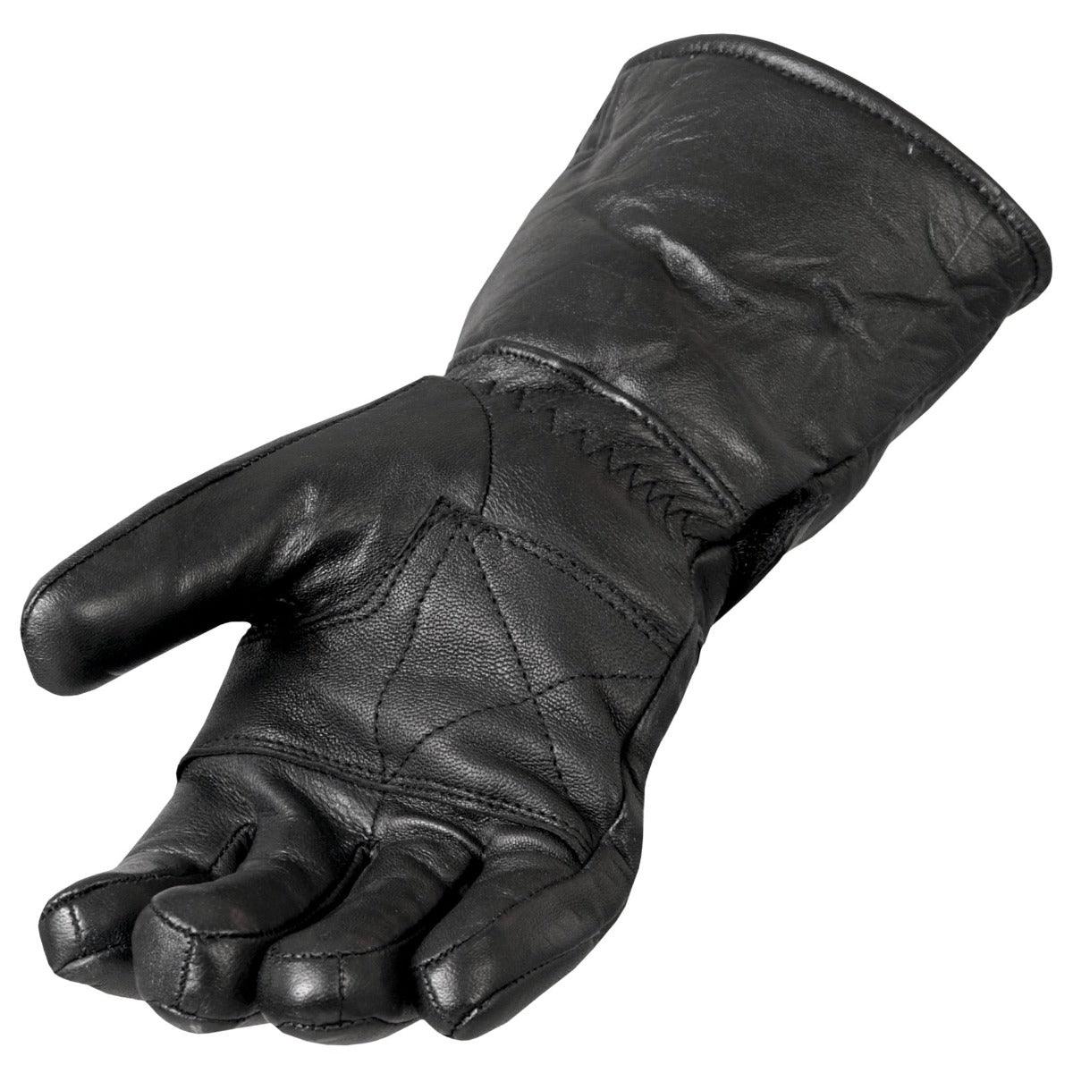 Hot Leathers Gauntlet Glove W/Quilted Lining - American Legend Rider