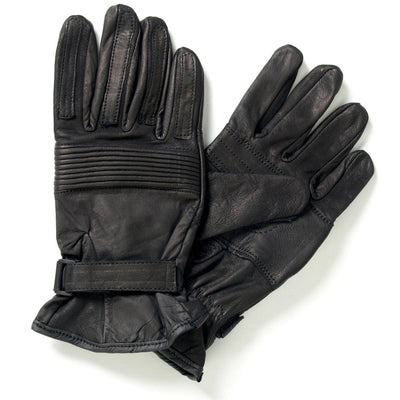 Hot Leathers Ribbed Leather Glove - American Legend Rider
