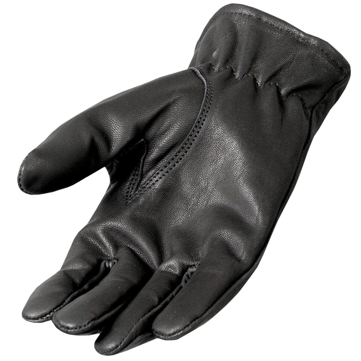 Hot Leathers Fleece Lined Leather Glove - American Legend Rider