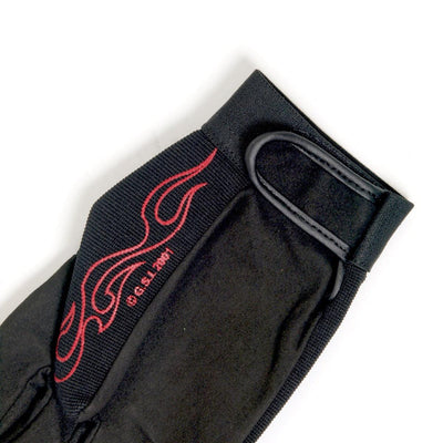 Hot Leathers Mechanics Gloves With Red Flames - American Legend Rider