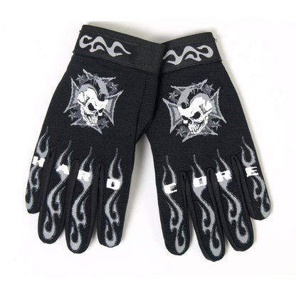 Hot Leathers Hardcore Mohawk Mechanics Gloves - American Legend Rider