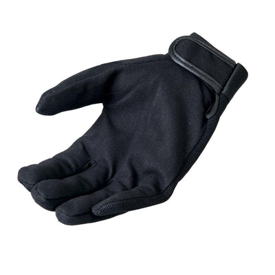 Hot Leathers Plain Black Mechanics Gloves - American Legend Rider